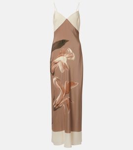 SIR SIR Azaliea floral silk max dress