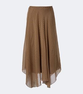 SIR SIR Cooper asymmetric printed maxi skirt