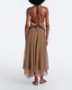 SIR SIR Cooper asymmetric printed maxi skirt - 6