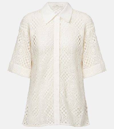 SIR SIR Crochet cotton-blend shirt