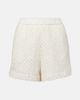 SIR SIR Crochet high-rise cotton shorts - 1