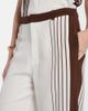 SIR SIR Destino striped silk wide-leg pants - 4