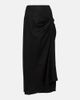 SIR SIR Dorian ruched linen-blend midi skirt - 1