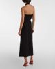SIR SIR Dorian ruched linen-blend midi skirt - 3