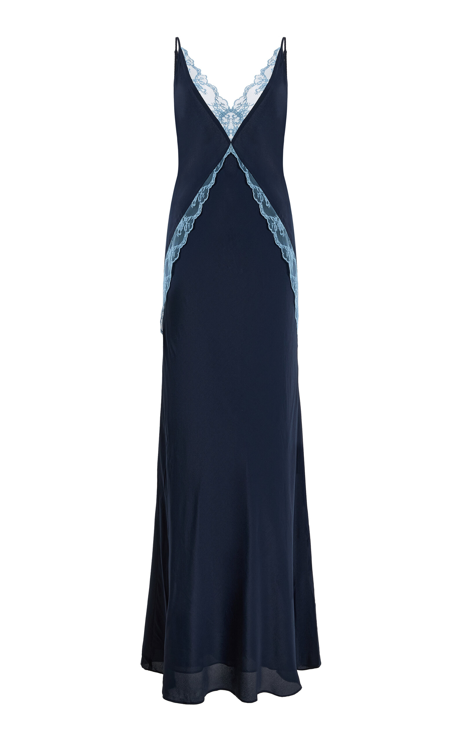 SIR. SIR. Elsie LaceTrimmed Satin Maxi Slip Dress