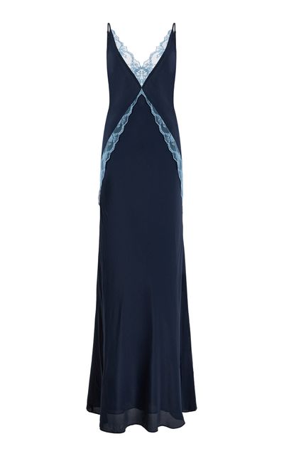 SIR. SIR. Elsie LaceTrimmed Satin Maxi Slip Dress