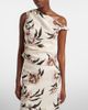 SIR SIR Floral asymmetric linen top - 2