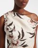 SIR SIR Floral asymmetric linen top - 3