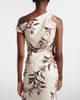 SIR SIR Floral asymmetric linen top - 4