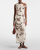 SIR SIR Floral asymmetric linen top - 5
