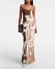 SIR SIR Floral printed silk satin maxi dress - 2