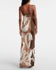 SIR SIR Floral printed silk satin maxi dress - 3