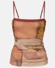 SIR SIR Gathered printed mesh tank top - 1