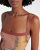 SIR SIR Gathered printed mesh tank top - 3