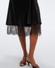 SIR SIR Ingrid lace-trimmed satin midi skirt - 4