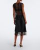 SIR SIR Ingrid lace-trimmed satin midi skirt - 6