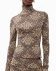 SIR. SIR. Isola Long Sleeve Top Rose Parquet Plum - 1