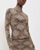 SIR. SIR. Isola Long Sleeve Top Rose Parquet Plum - 2