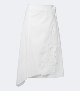 SIR SIR Klara asymmetric cotton midi skirt