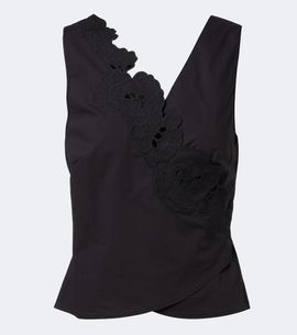 SIR SIR Klara cotton wrap top