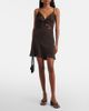 SIR SIR Lace-trimmed silk minidress - 2