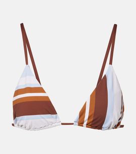 SIR SIR Marais striped triangle bikini top