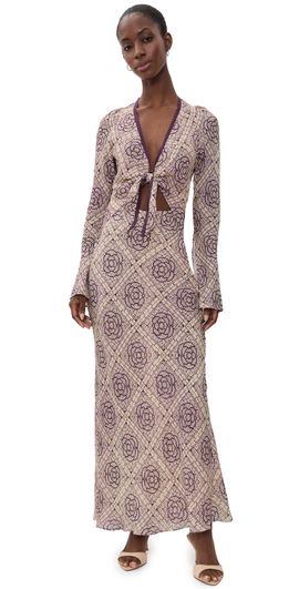 SIR. SIR. Mireli Scarf Coverup Dress Rose Parquet