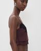 SIR. SIR. Noria Silk Cropped Cami Dark Plum - 4