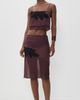 SIR. SIR. Noria Silk Cropped Cami Dark Plum - 5