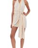 SIR. SIR. Pernille Wrap Halter Mini Dress Sommer Stripe - 1