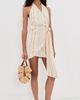 SIR. SIR. Pernille Wrap Halter Mini Dress Sommer Stripe - 5