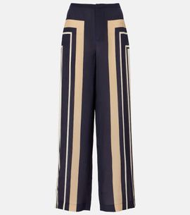 SIR SIR Pietra printed silk wide-leg pants
