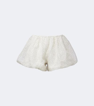 SIR SIR Polka-dot silk organza shorts