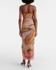SIR SIR Printed mesh maxi skirt - 6