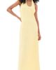 SIR. SIR. Rochelle Halter Maxi Dress Pale Yellow - 1