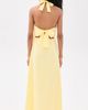 SIR. SIR. Rochelle Halter Maxi Dress Pale Yellow - 3