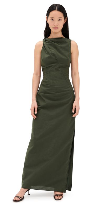 SIR. SIR. Sorel Maxi Dress Dark Olive