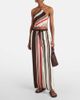SIR SIR Thistle striped open-back silk satin top - 2