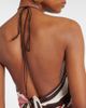 SIR SIR Thistle striped open-back silk satin top - 5