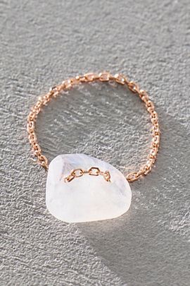Sirciam Jewelry Sirciam Moonstone Chain Ring