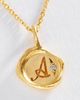 Sirciam Monogram Wax Stamp Necklace - 1