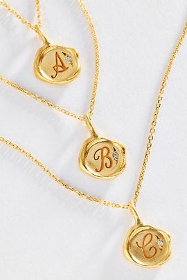Sirciam Sirciam x Anthropologie Initial Wax Stamp Necklace