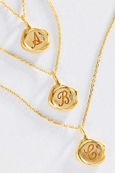 Sirciam Sirciam x Anthropologie Initial Wax Stamp Necklace