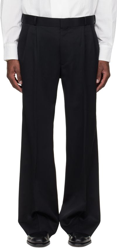 SIRE SIRE Black Pleated Tailored Trousers