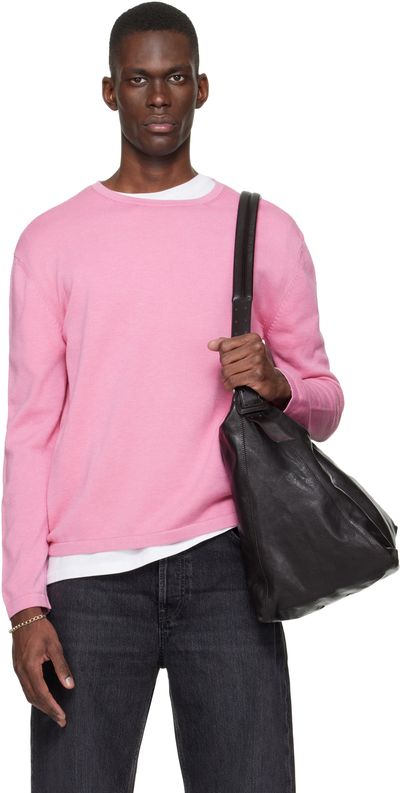 SIRE SIRE Pink Long Sleeve Crewneck T-shirt