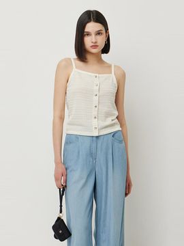 Sisley Amelie Lace Sleeveless Blouse (SAWS55531IV)