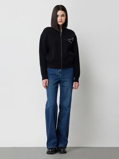 Sisley Coin Pocket Stretchable Semi Boot-Cut Denim Pants (SADP70511NY)