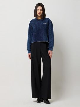 Sisley Crop Pigment Dyed Jersey T-shirt (SATS05511MB)