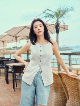 Sisley Dessert Back Belted Vest Blazer (SAJK39531BE)