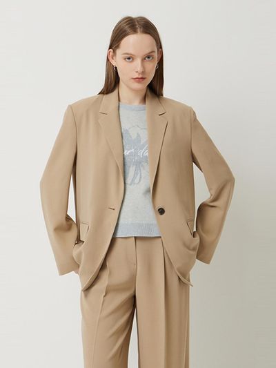 Sisley LAFORET Single Blazer (SAJK31531BE) [Beige]